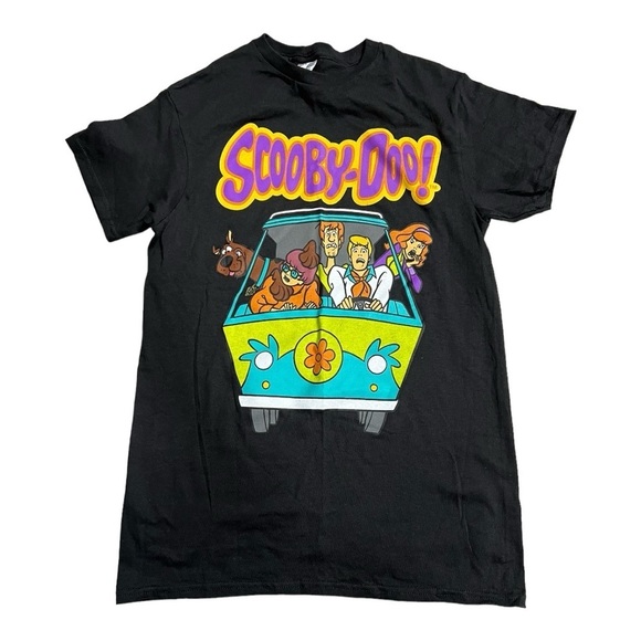 Scooby Doo & The Gang Black Graphic Short Sleeve Tee by Delta Pro Weight - Picture 2 of 7